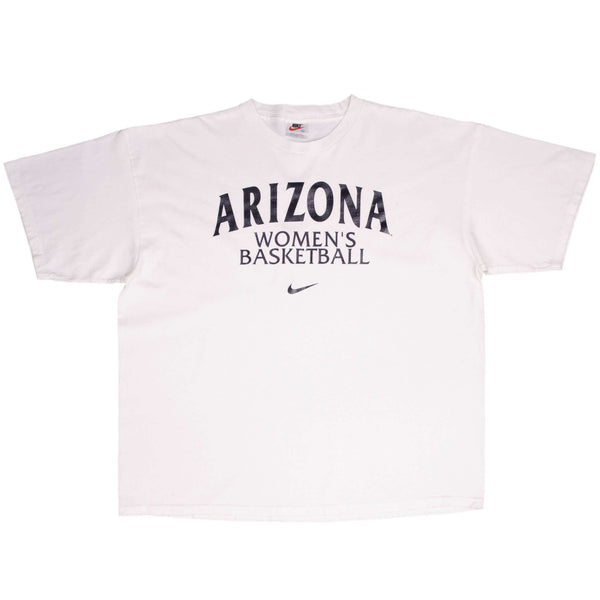 Vintage Ncaa Nike Arizona Woman Basketball Big Swoosh 1990S Tee Shirt 2XL Made In USA

