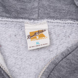Vintage Russell Athletic Blank Grey Zip Up Hoodie Sweatshirt 1970S Size XL Made In Usa