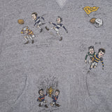 VINTAGE RALPH LAUREN RUGBY HOODIE SWEATSHIRT LARGE