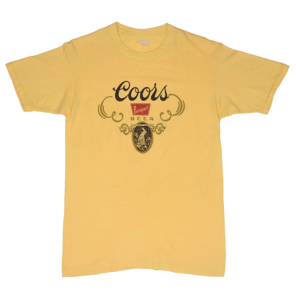 Vintage Coors Beer Tee Shirt 1990S Size Medium With Single Stitch Sleeves