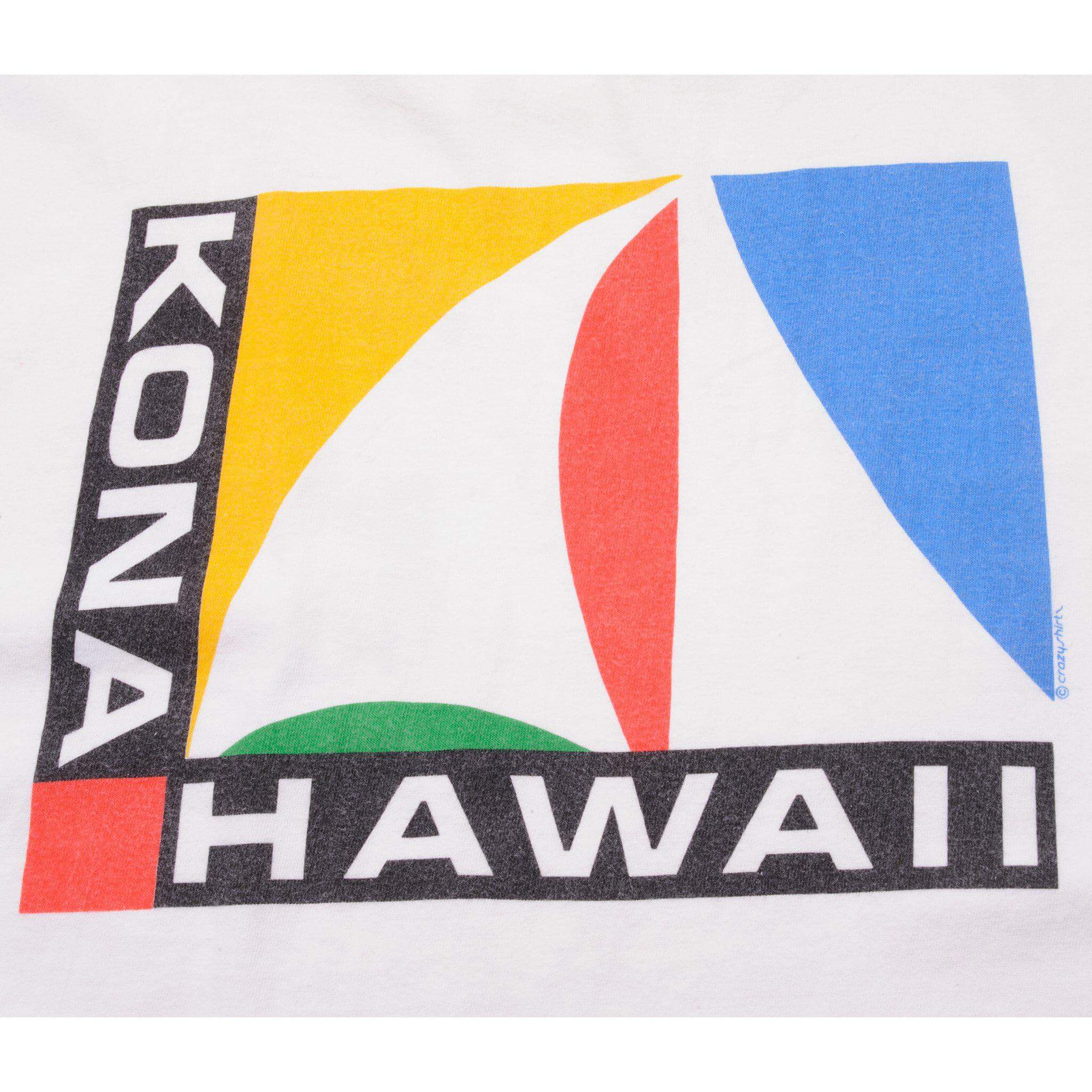 VINTAGE KONA HAWAII CRAZY SHIRT TEE SHIRT SIZE LARGE MADE IN USA