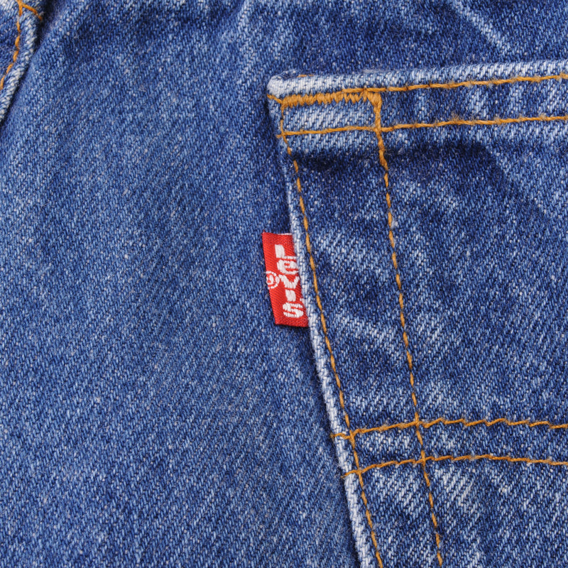 VINTAGE LEVIS 501 JEANS INDIGO 1980S SIZE W33 L32 MADE IN USA