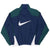 Vintage Nike Big Swoosh Green Blue Windbreaker Jacket 1990S Size Large