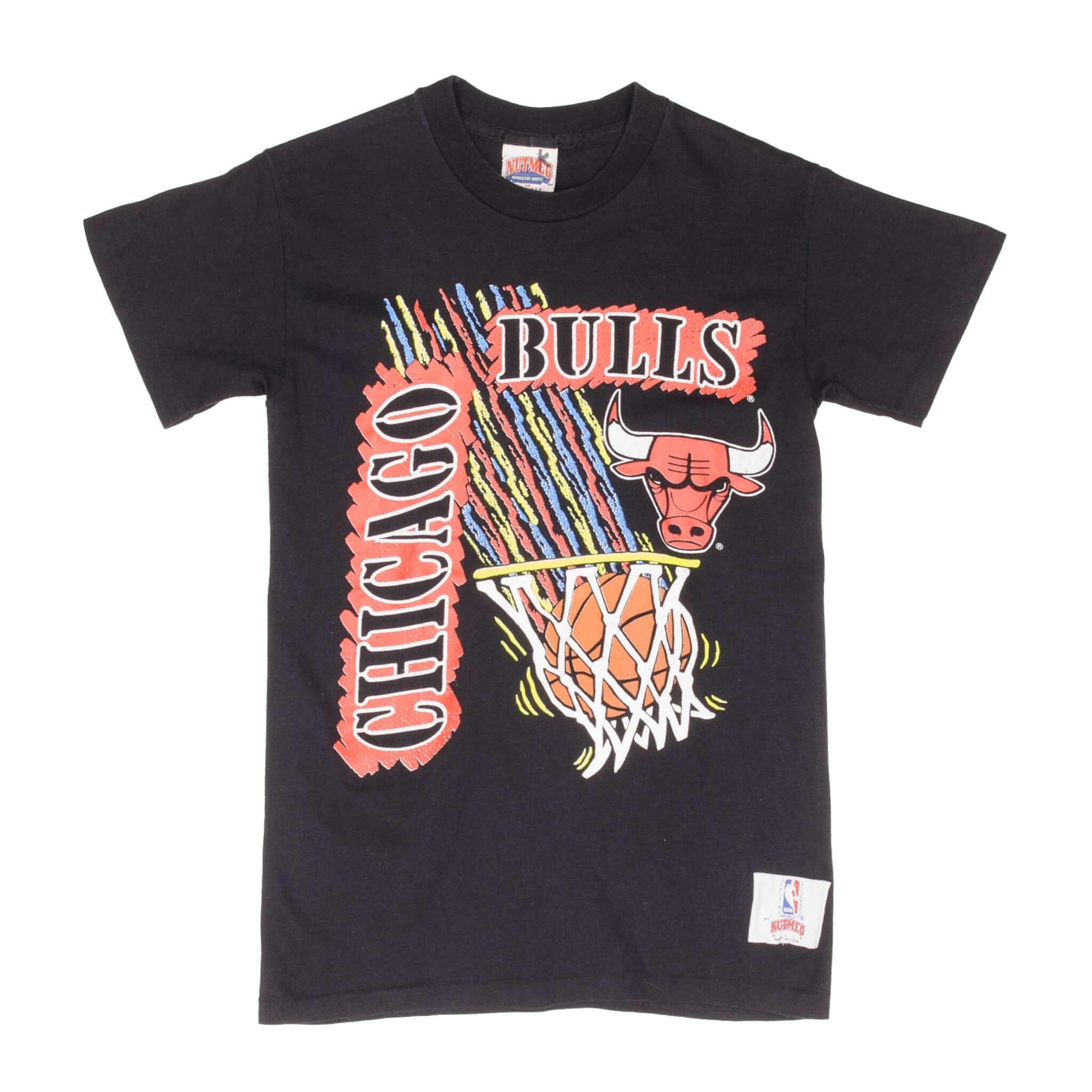 Vintage Nba Chicago Bulls 1990S Tee Shirt Size Medium (12/14) Youth Made In USA With Single Stitch Sleeves