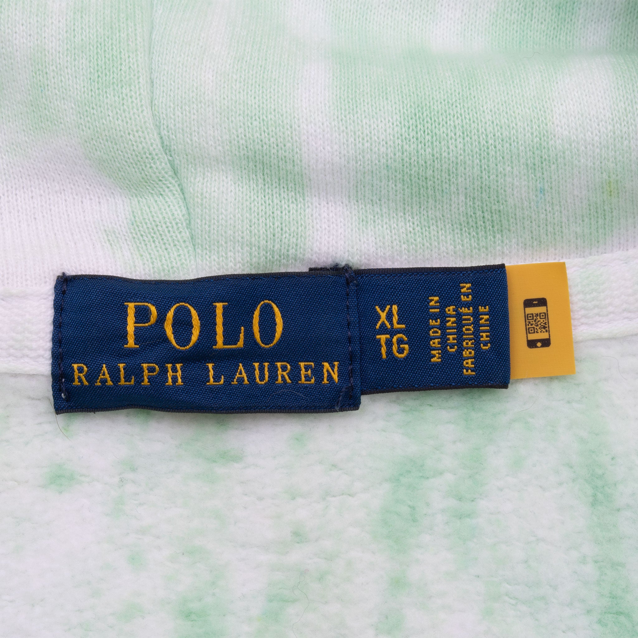 Vintage Ralph Lauren Polo Horses Embroidered Tie Dye Hoodie Sweatshirt Size XL