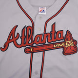 Vintage Mlb Atlanta Braves Chipper Jones #25 Majestic Jersey Size 44
