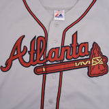 Vintage Mlb Atlanta Braves Chipper Jones #25 Majestic Jersey Size 44