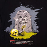 VINTAGE BLACK DEATH VODKA GUN N ROSES TEE SHIRT 1992 SIZE MEDIUM MADE IN USA