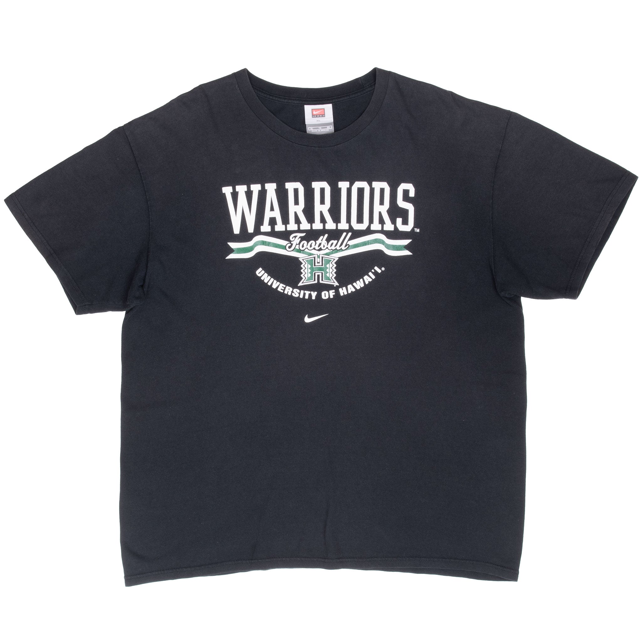 Vintage Nike Ncaa Hawaii Warriors Center Swoosh Tee Shirt 2000S Size XL