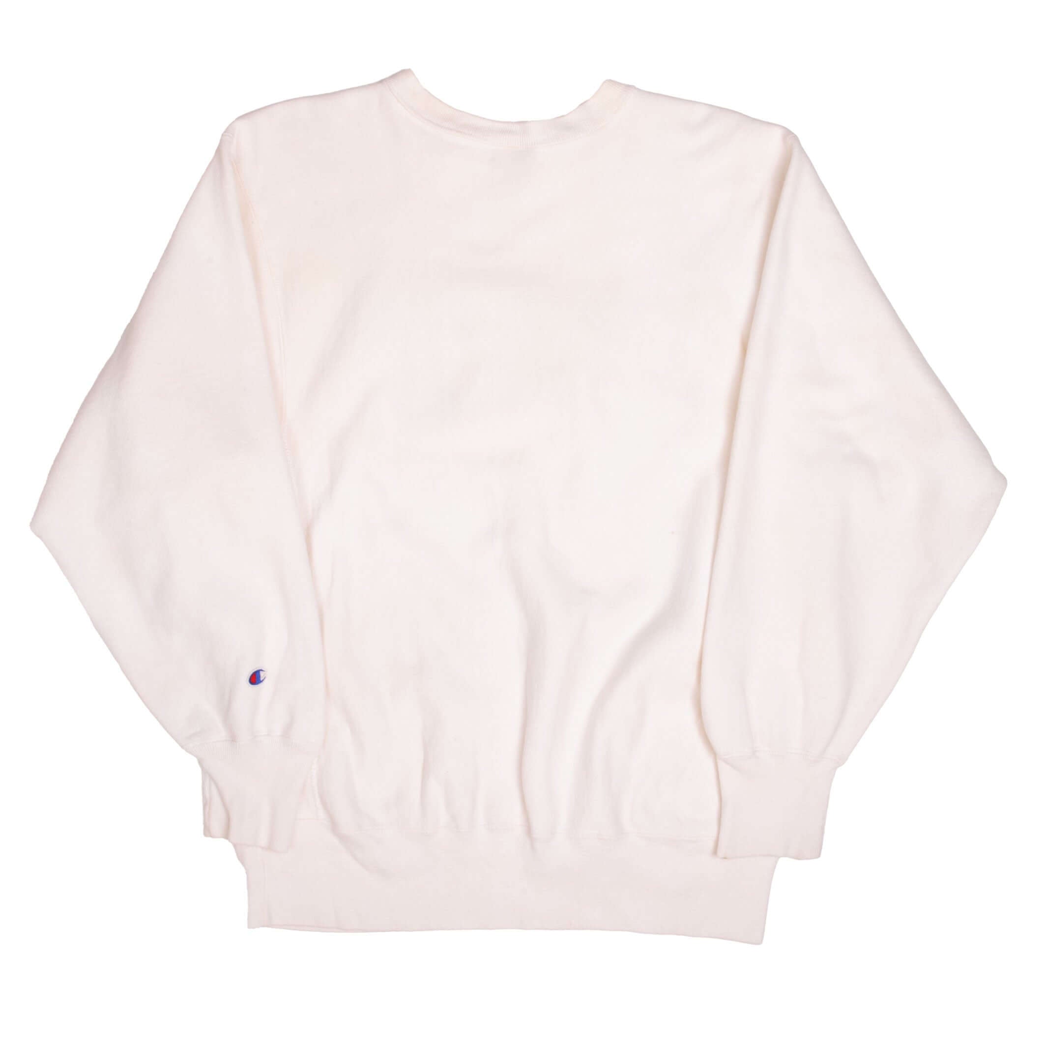 Vintage White Champion Reverse Weave Sigma Delta Tau Sweatshirt 1990S Size XL Made In USA