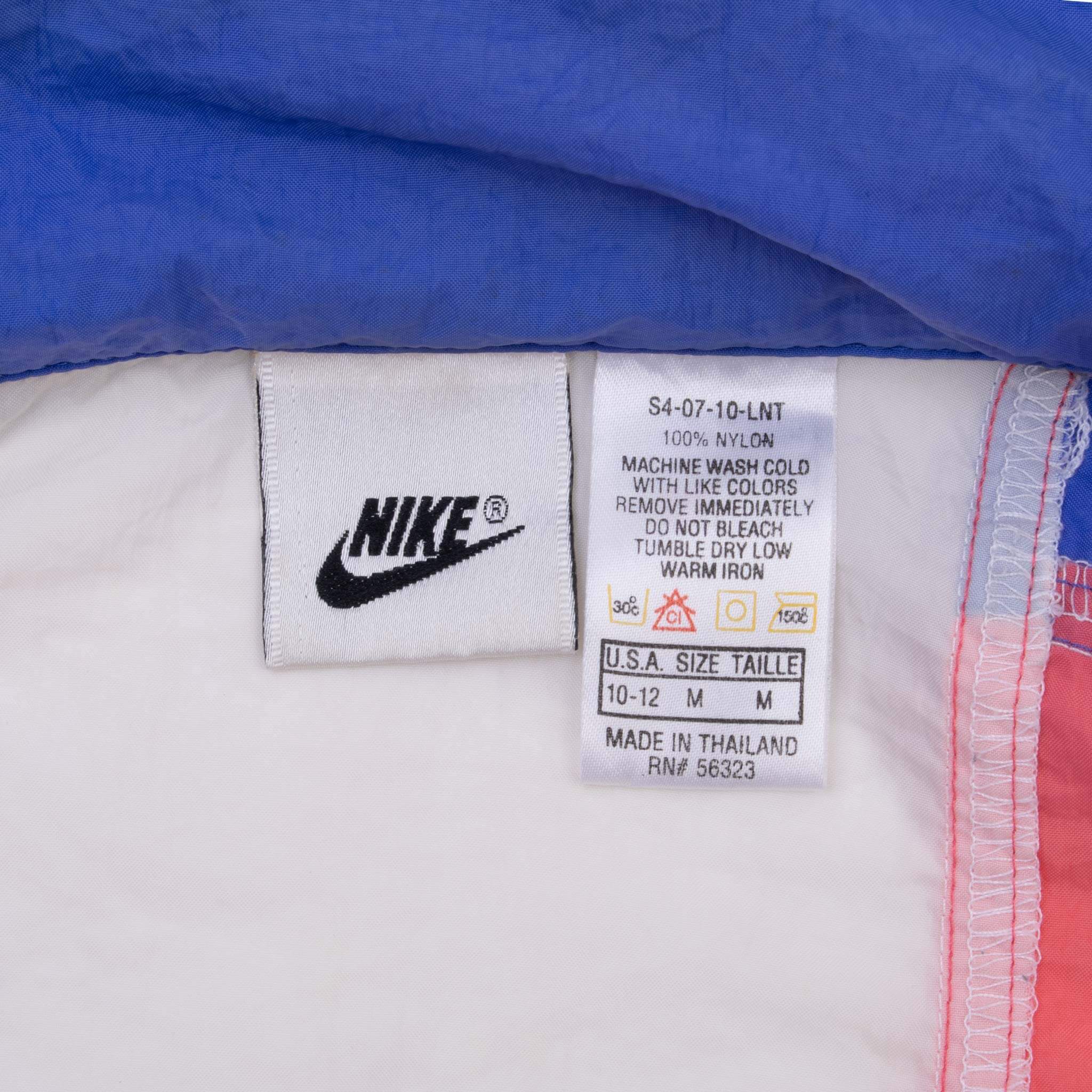 Vintage Nike Classic Swoosh Pink Woman Windbreaker Jacket 1990S Size Medium Label