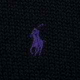 VINTAGE RALPH LAUREN BLACK KNIT SWEATER XL 1990S