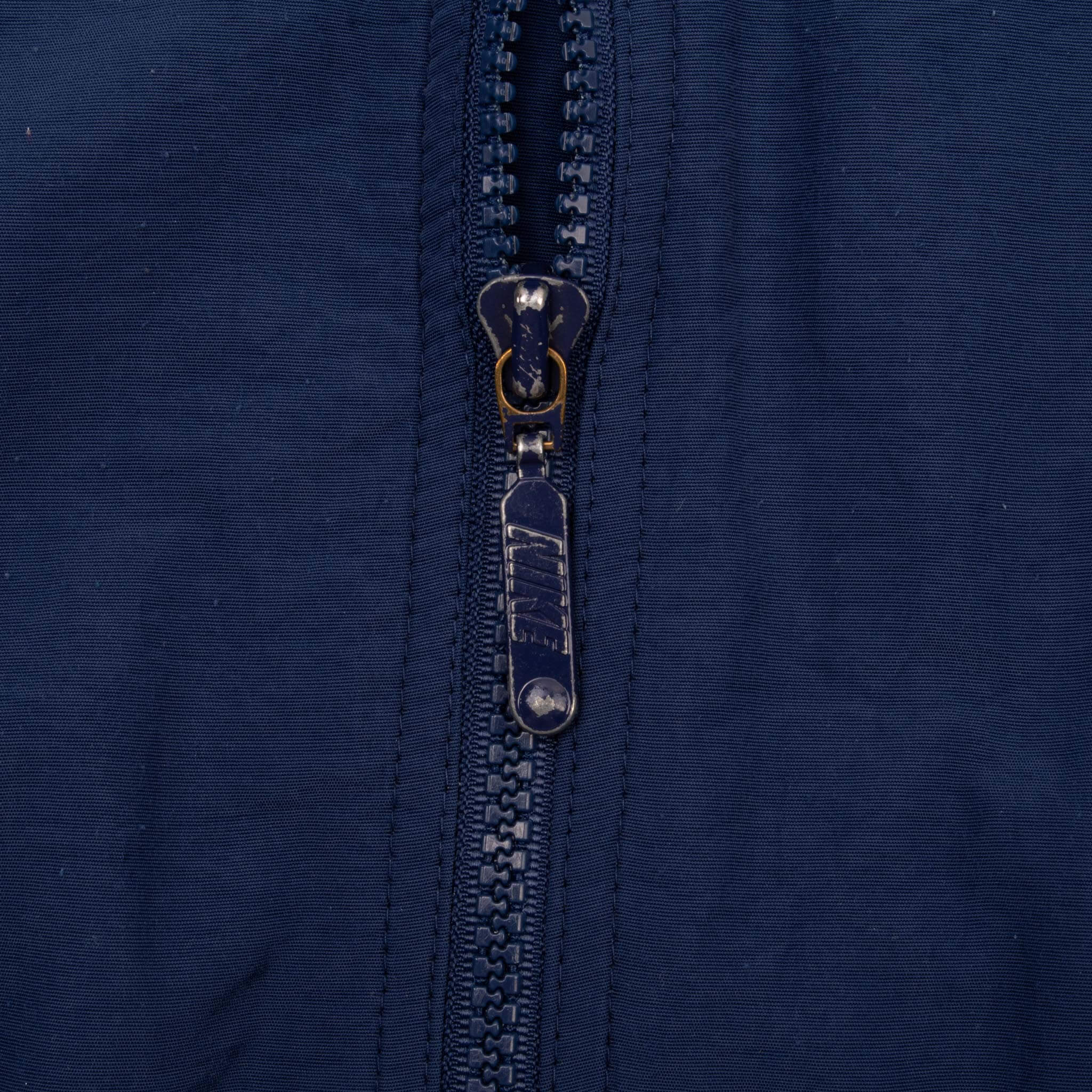 Vintage Nike Classic Swoosh Blue Windbreaker Jacket 1990S Size XL