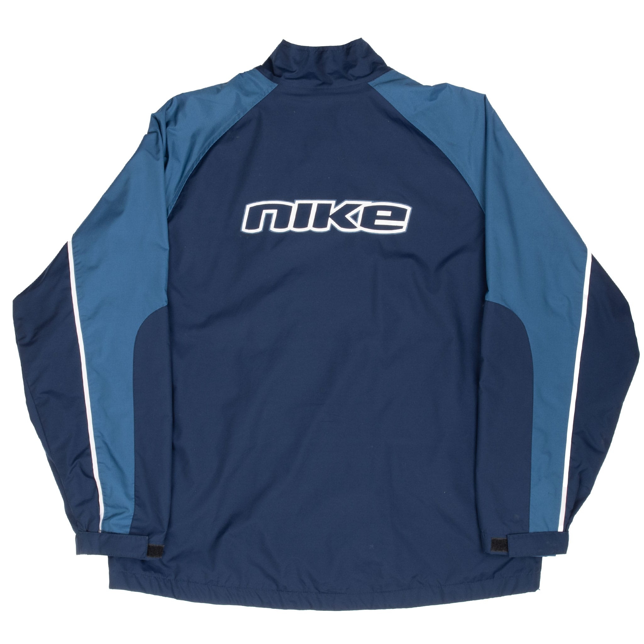 Vintage Nike Classic Swoosh Blue Windbreaker Jacket 2000S Size Large
