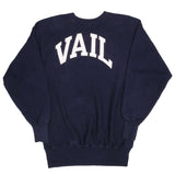 Vintage Navy Champion Reverse Weave Vail Sweatshirt 1990S Size 2XL 