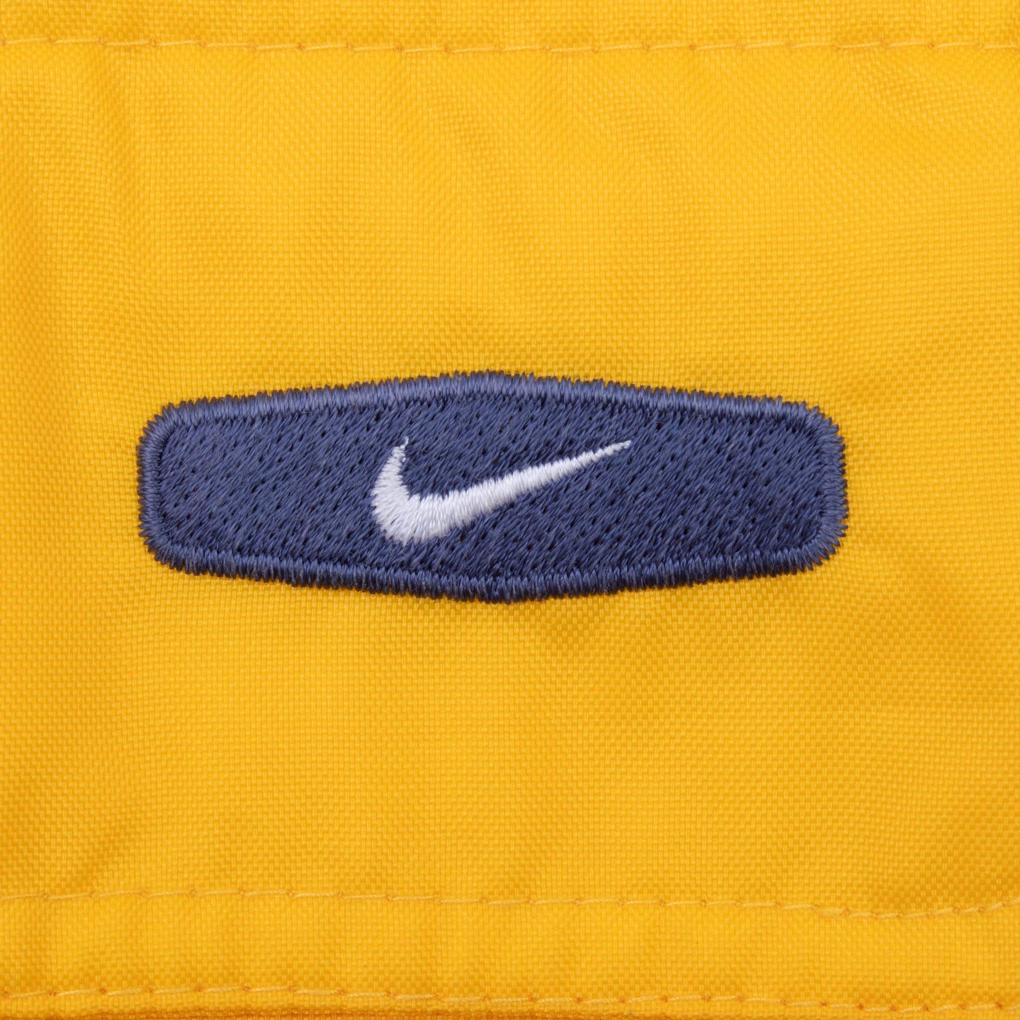 Vintage Nike Spellout Yellow Windbreaker Rain Jacket 1990S Size Medium