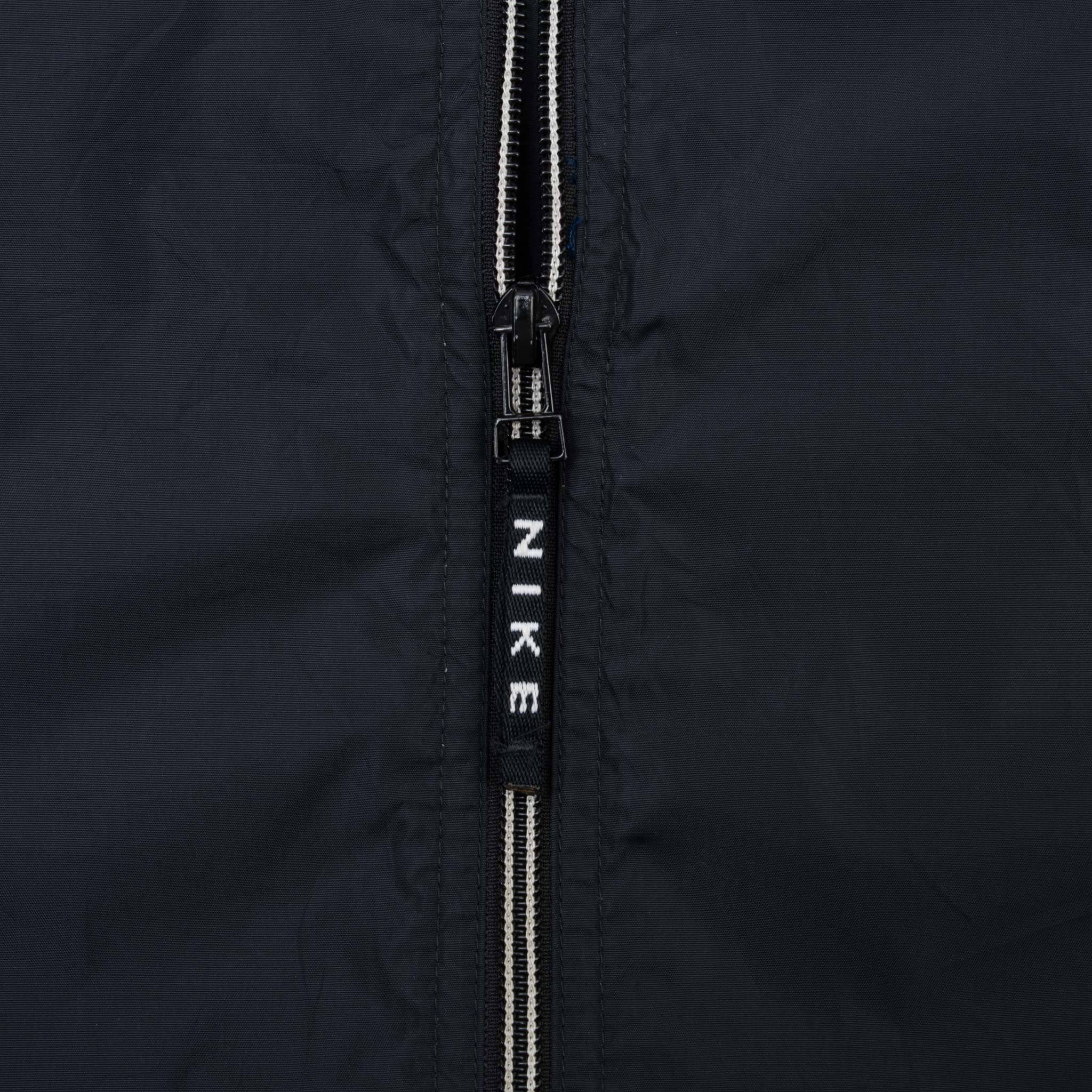 Vintage Nike Classic Swoosh Black Windbreaker Jacket 1990S Size Large