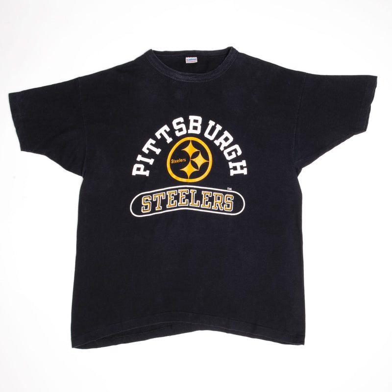 Vintage NFL Pittsburgh Steelers Champion Tee Shirt 1980S Size XL Made In USA