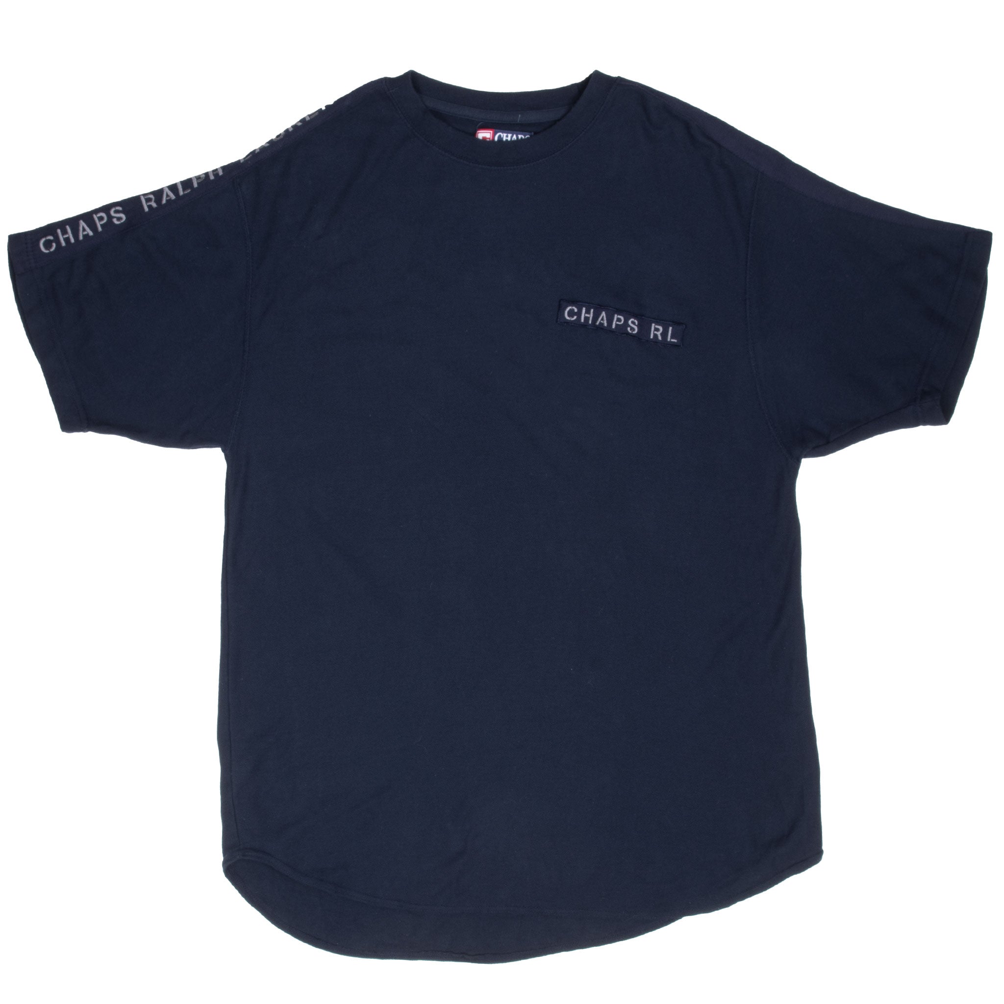 Vintage Chaps Ralph Lauren Navy Blue Tee Shirt 1990S Size XL