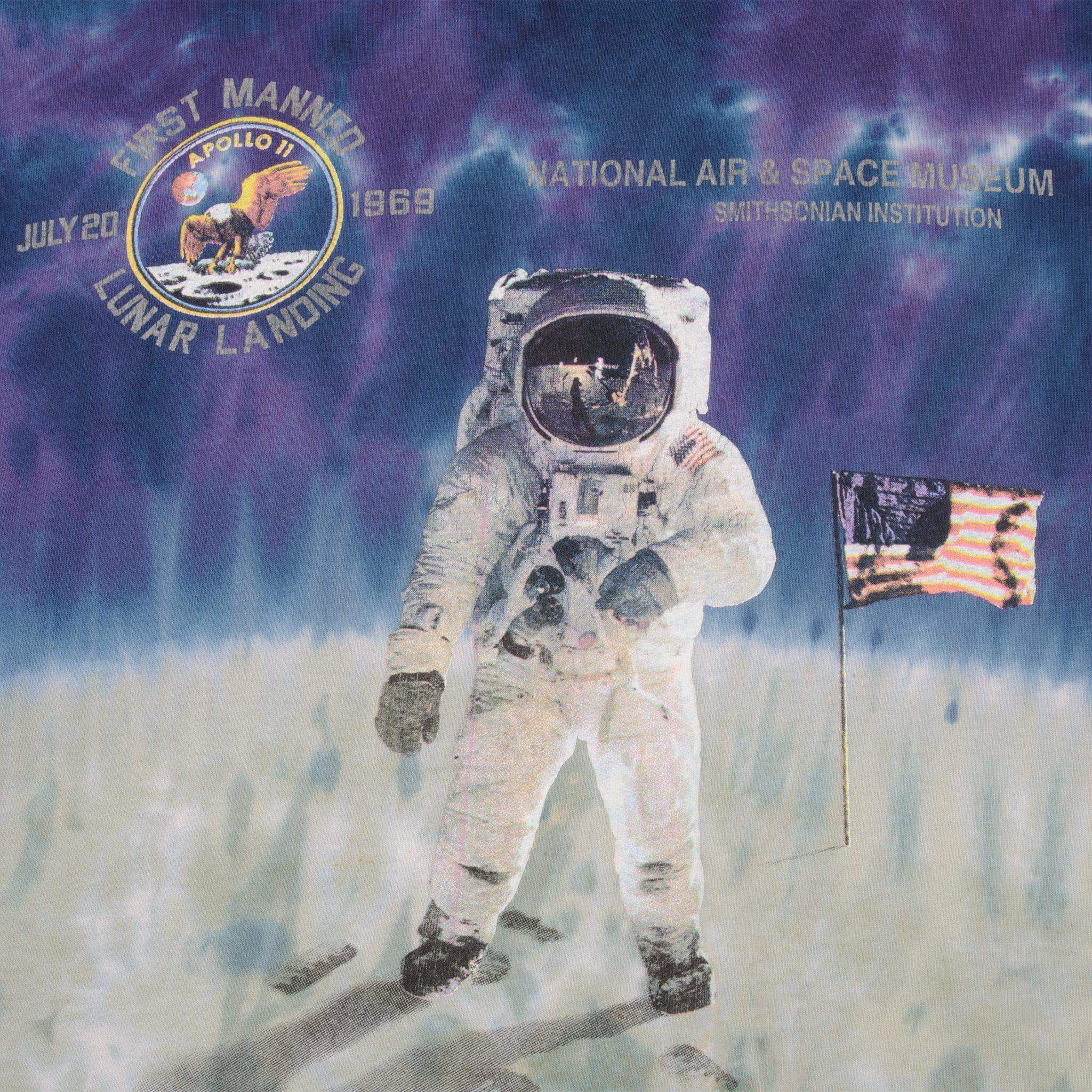 VINTAGE TIE-DYE APOLLO II NEIL ARMSTRONG TEE SHIRT SIZE LARGE MADE IN USA