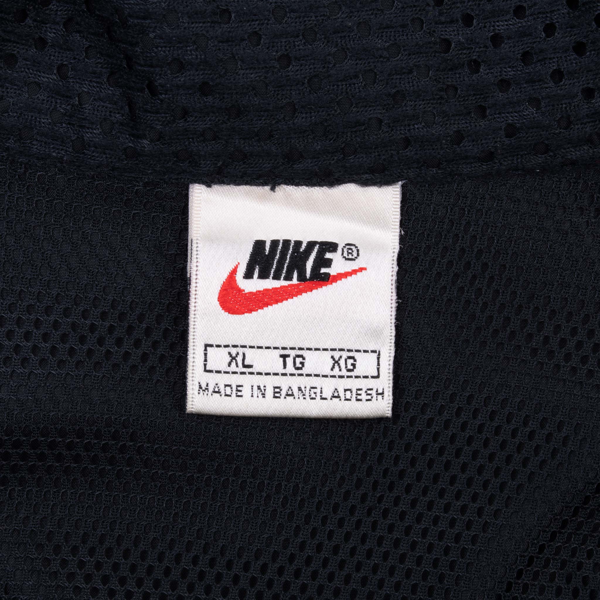 Vintage Nike Classic Swoosh Black And Yellow Windbreaker Jacket 1990S Size XL