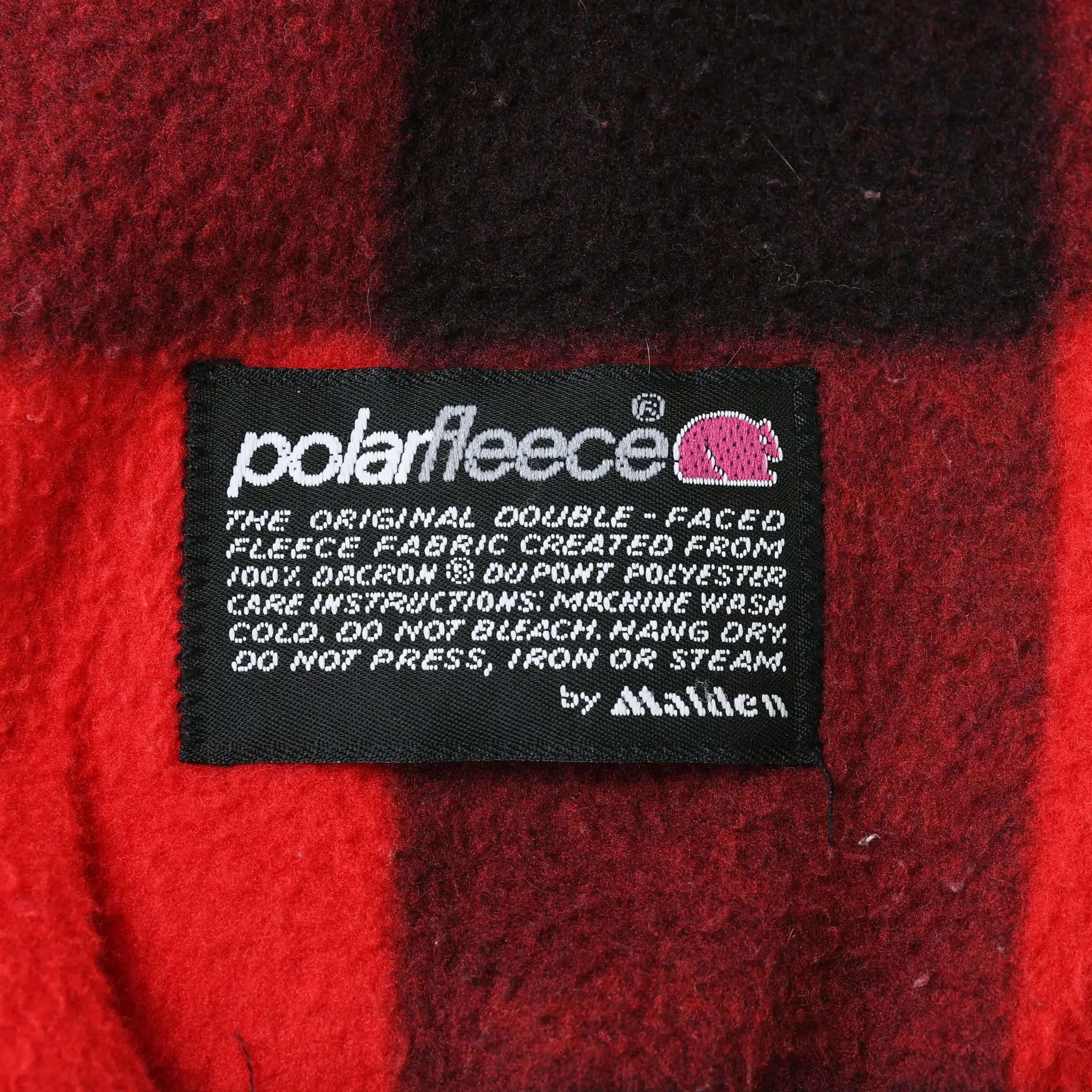 Vintage Carhartt Red Black Plaid Fleece Jacket 1990s 2XL Made in USA