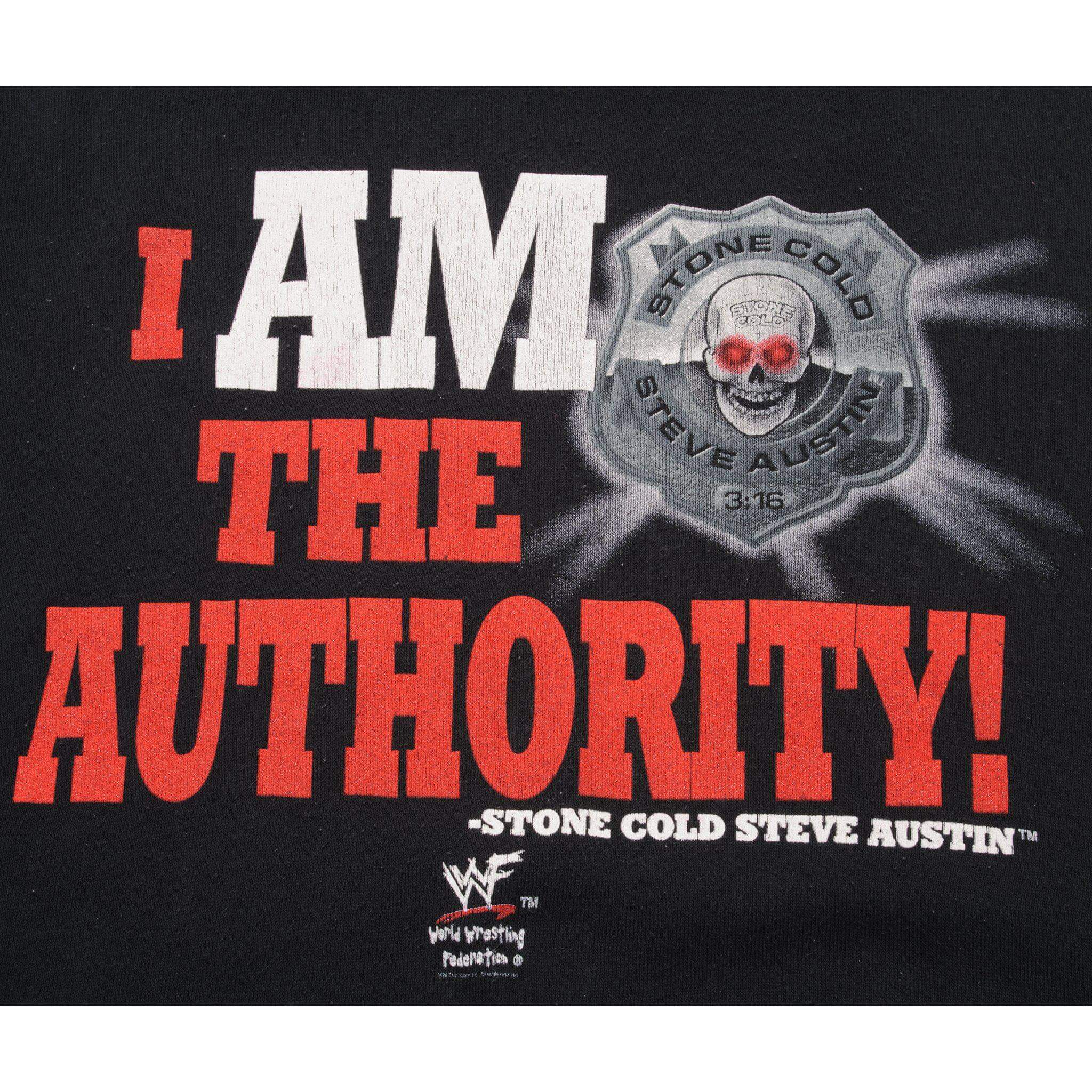 VINTAGE WWF STONE COLD STEVE AUSTIN SWEATSHIRT SIZE XL MADE IN USA