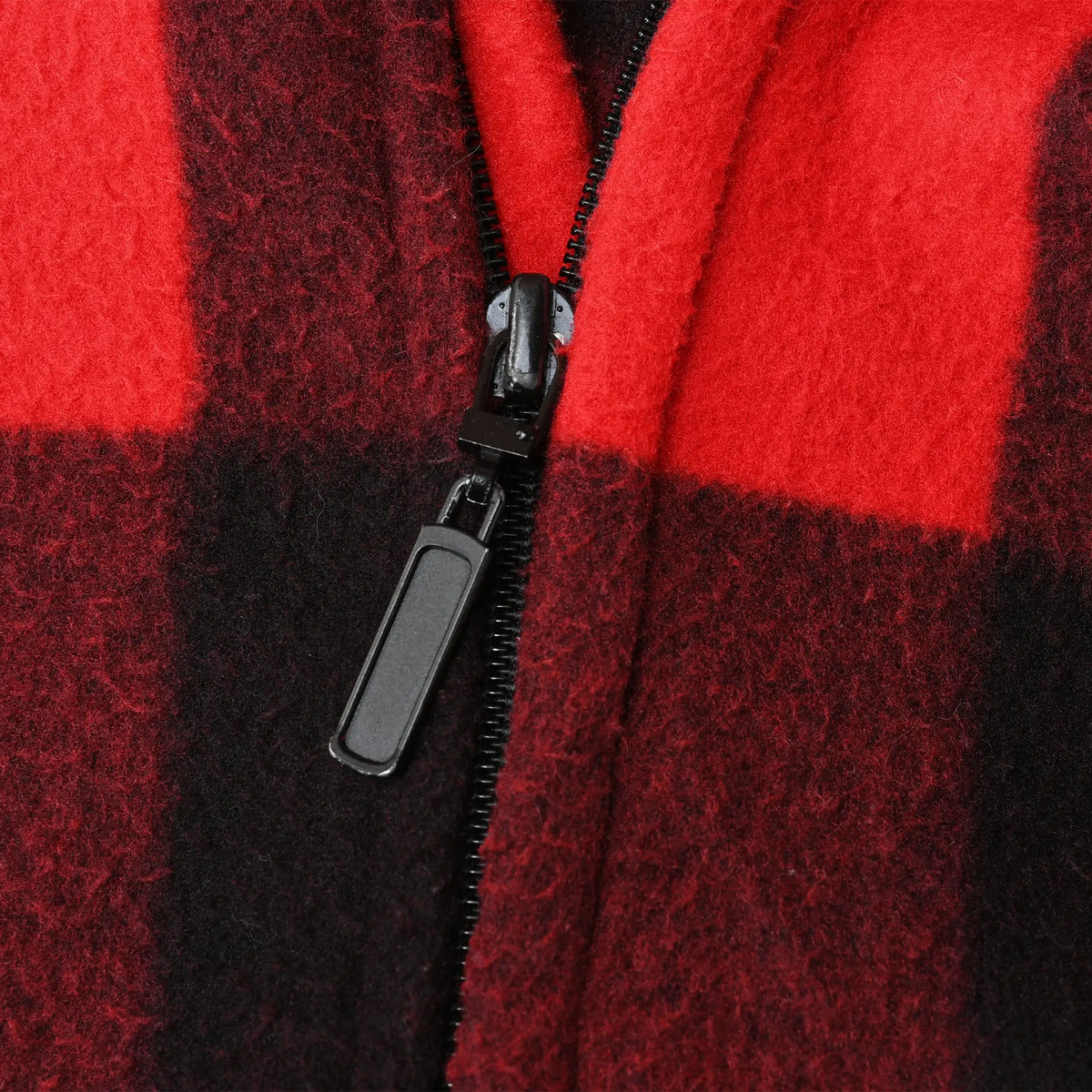 Vintage Carhartt Red Black Plaid Fleece Jacket 1990s 2XL Made in USA