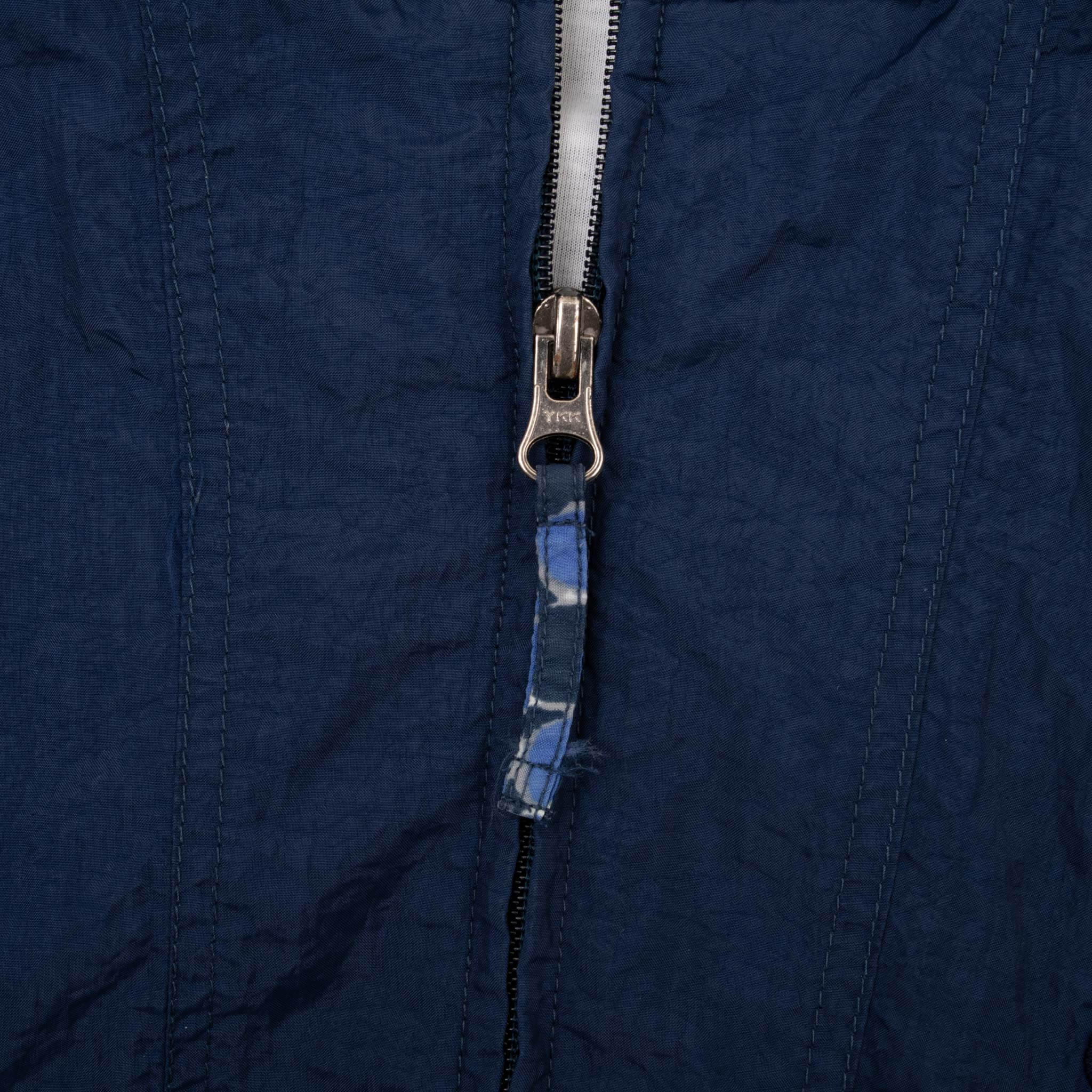 Vintage Nike Classic Swoosh Blue Windbreaker Woman Jacket 1990S Size Medium