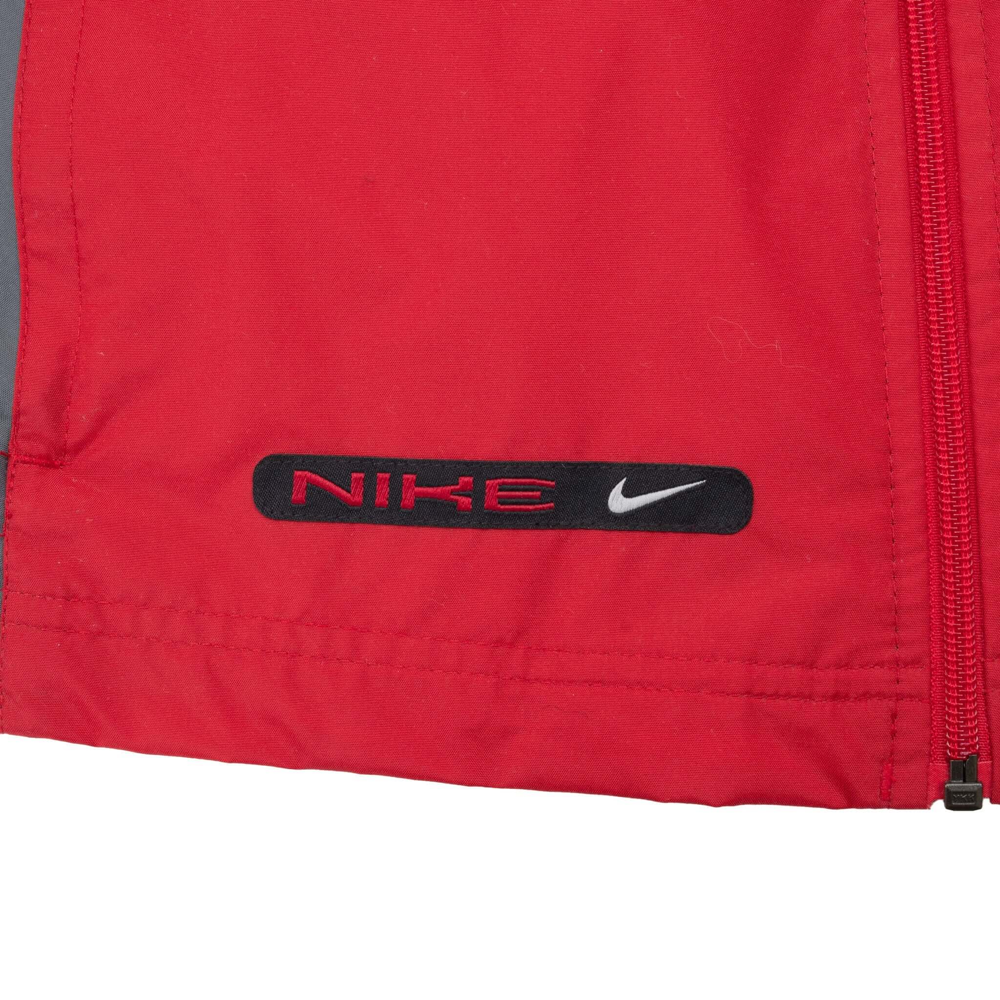 Vintage Nike Windbreaker Red Jacket 2000S Size Medium