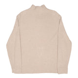 Polo Ralph Lauren Beige Quarter 1/4 Zip Sweater Size Large