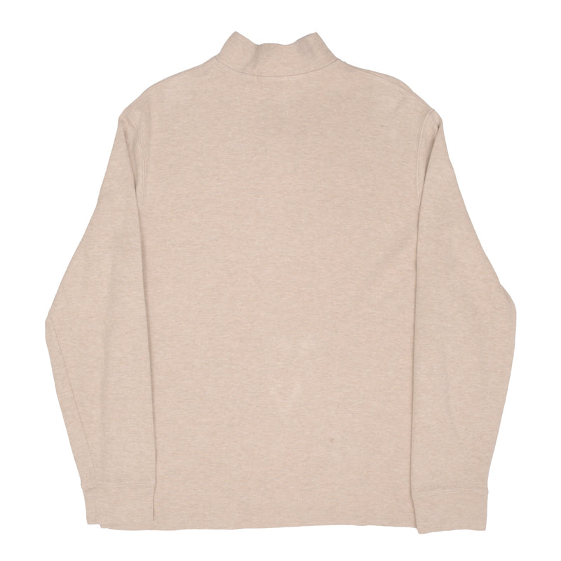 Polo Ralph Lauren Beige Quarter 1/4 Zip Sweater Size Large