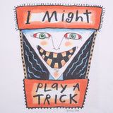 VINTAGE FRED BABB I MIGHT PLAY A TRICK ART TEE SHIRT 1990S XL MADE IN USA