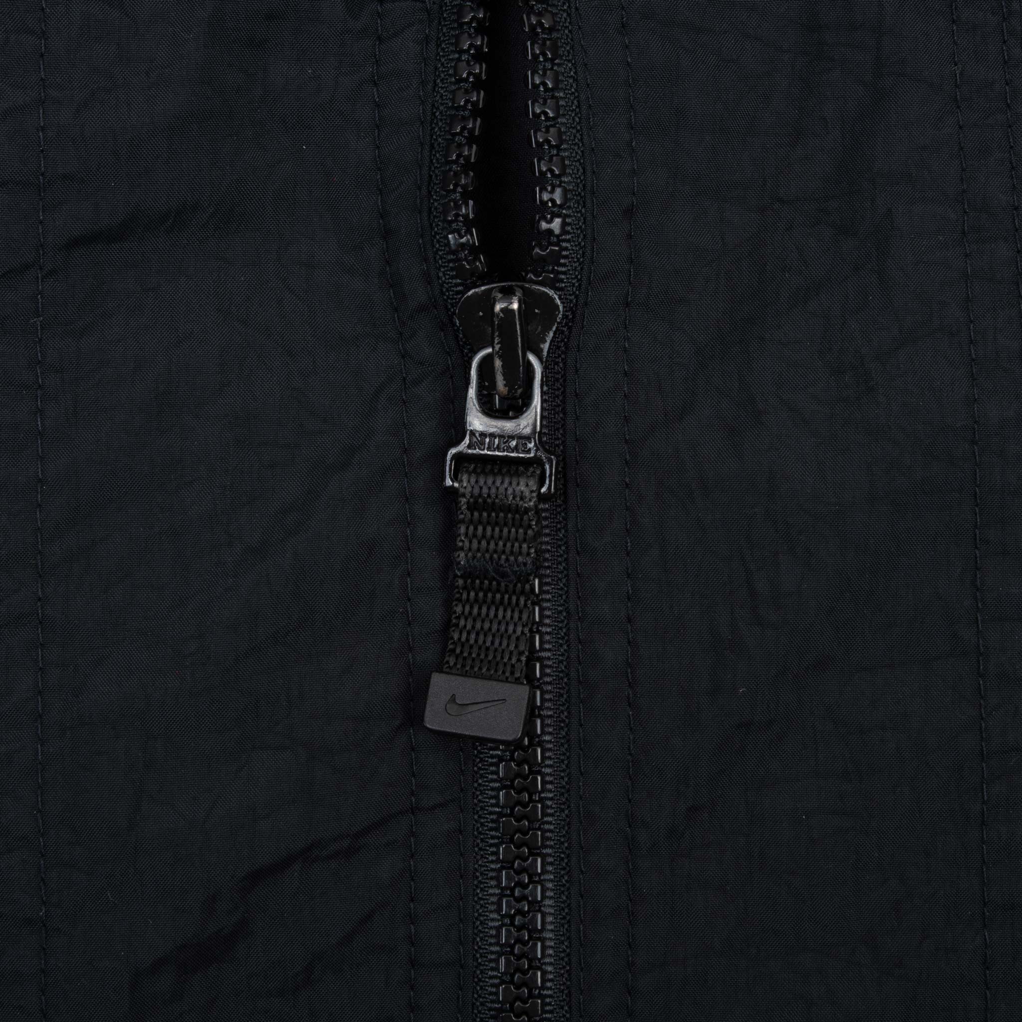 Vintage Nike Classic Swoosh Black Windbreaker Jacket 1990S Size Large