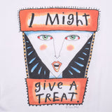 VINTAGE FRED BABB I MIGHT PLAY A TRICK ART TEE SHIRT 1990S XL MADE IN USA