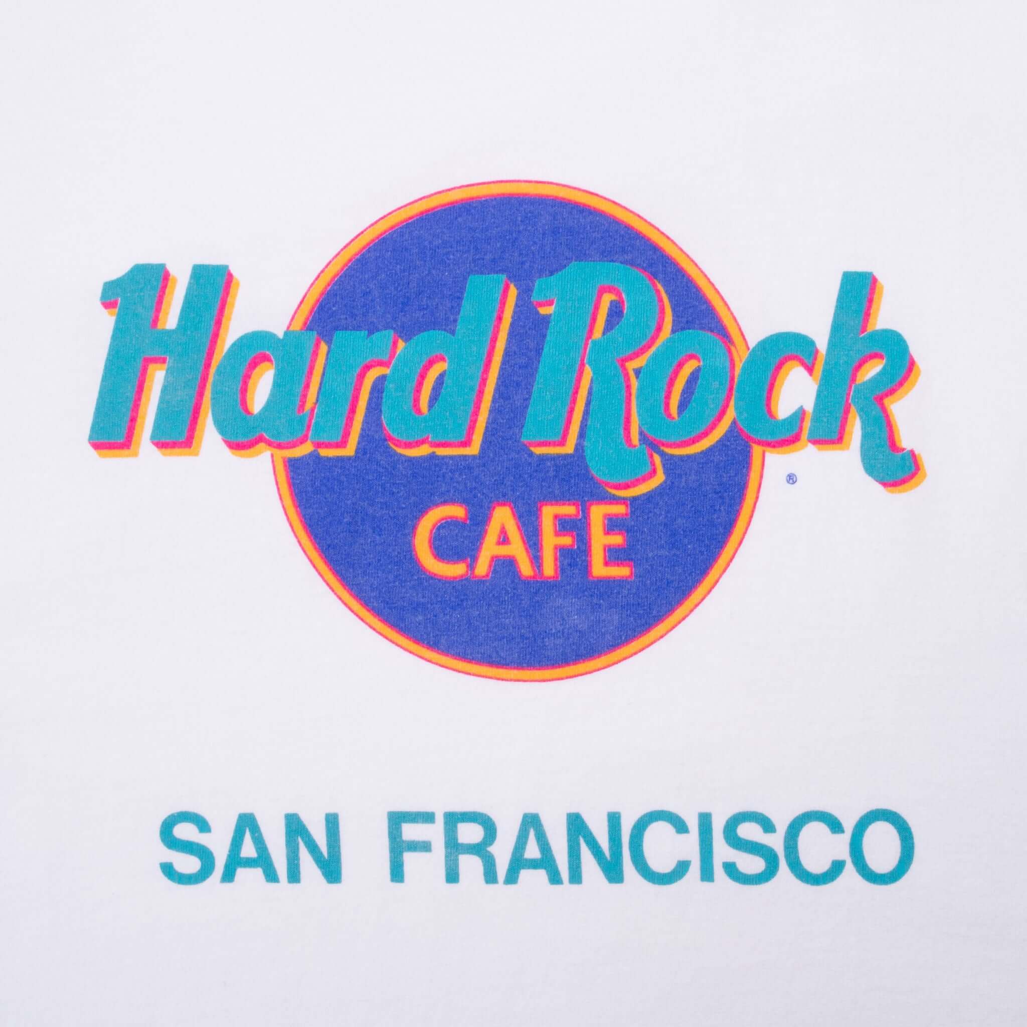 Vintage Hard Rock Cafe San Francisco Tee Shirt 1990S Large Made In Usa With Single Stitch Sleeves