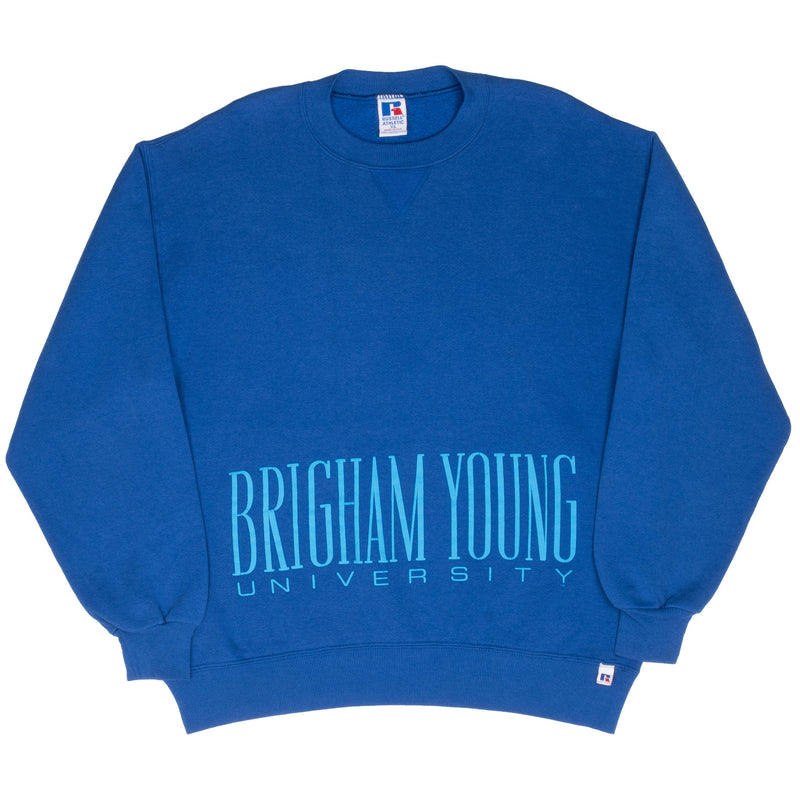 Vintage Byu Brigham Young University Russell 1990S Sweatshirt Size XL Made In Usa