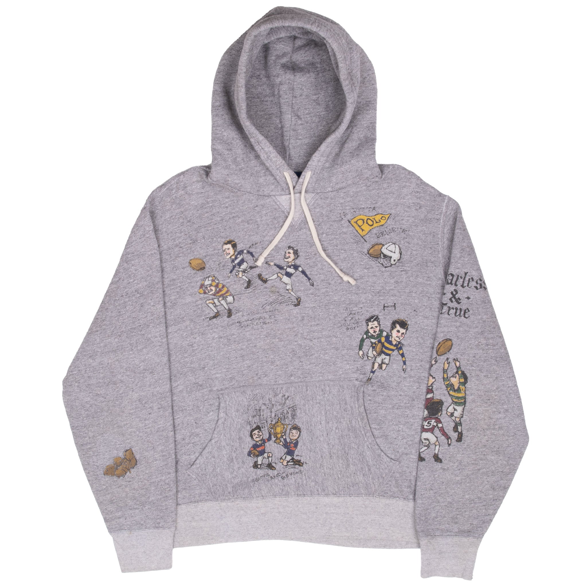 VINTAGE RALPH LAUREN RUGBY HOODIE SWEATSHIRT LARGE