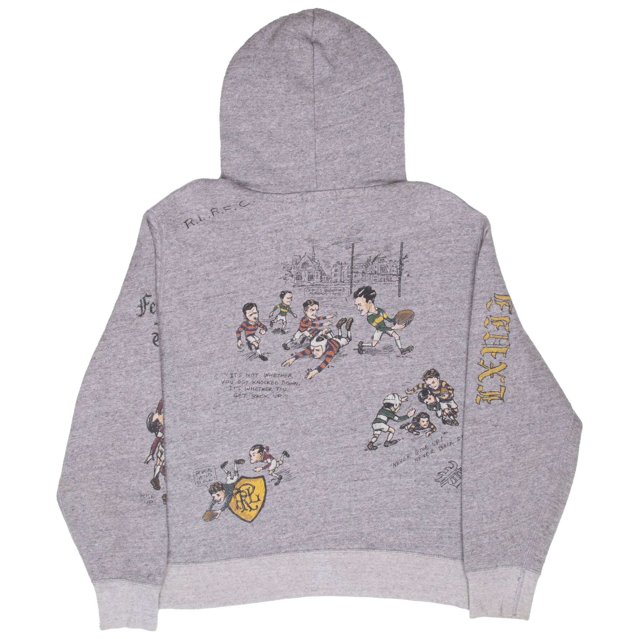 VINTAGE RALPH LAUREN RUGBY HOODIE SWEATSHIRT LARGE
