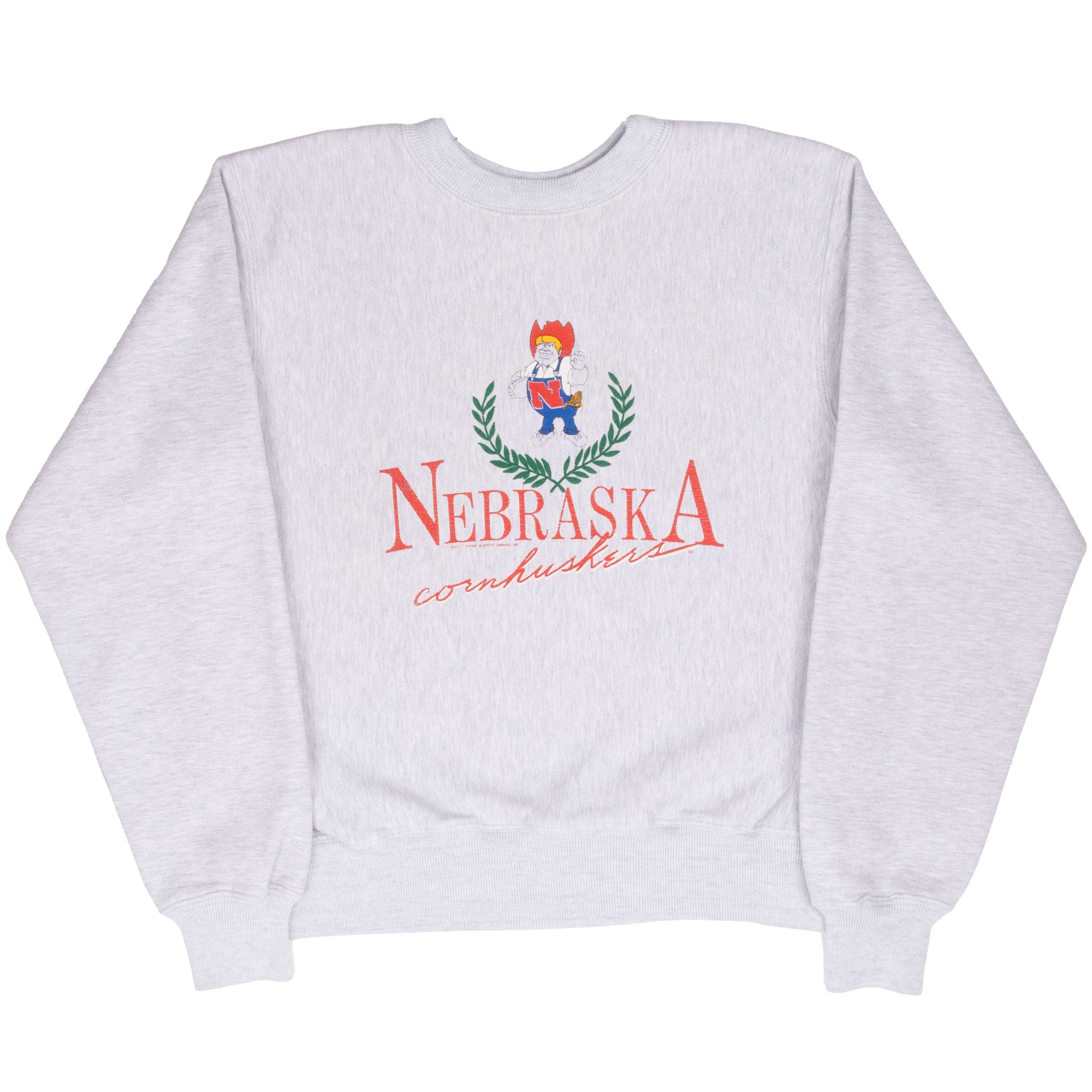 Vintage Ncaa Nebraska Cornhuskers 1990S Reverse Weave Sweatshirt Size XL Made In Usa