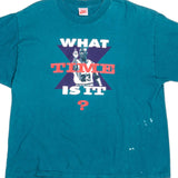 Vintage Nike Michael Jordan What Time is it ? Tee Shirt 1992 Size Large Made In USA With Single Stitch Sleeves.