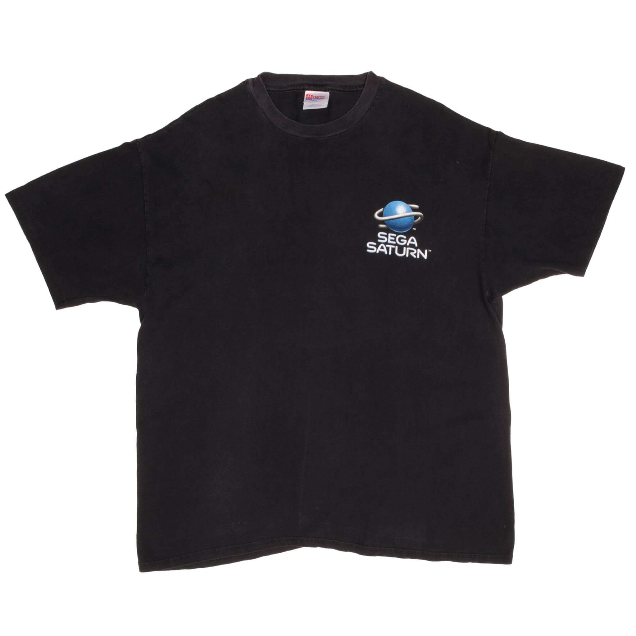 Vintage Sega Saturn 1990S This is your world on Sego Saturn Tee Shirt Size XL With Single Stitch Sleeves