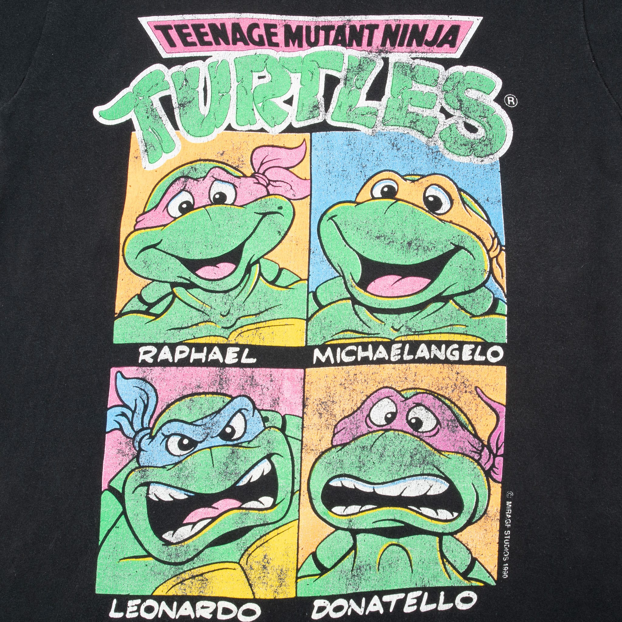 Vintage Teenage Mutant Ninja Turtles 1990 Tee Shirt Small Made In Usa With Single Stitch Sleeves