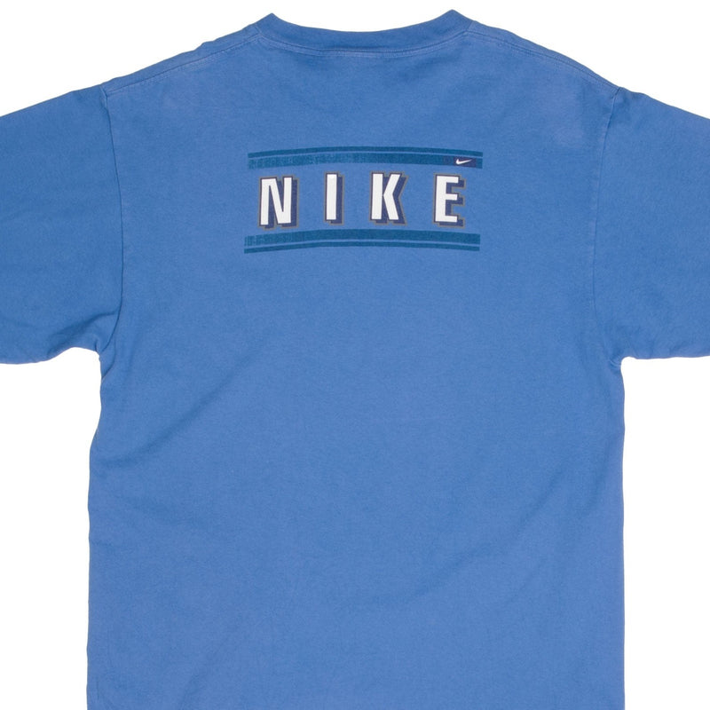 Vintage Nike Spell Out Light Blue Tee Shirt 2000s Size Medium