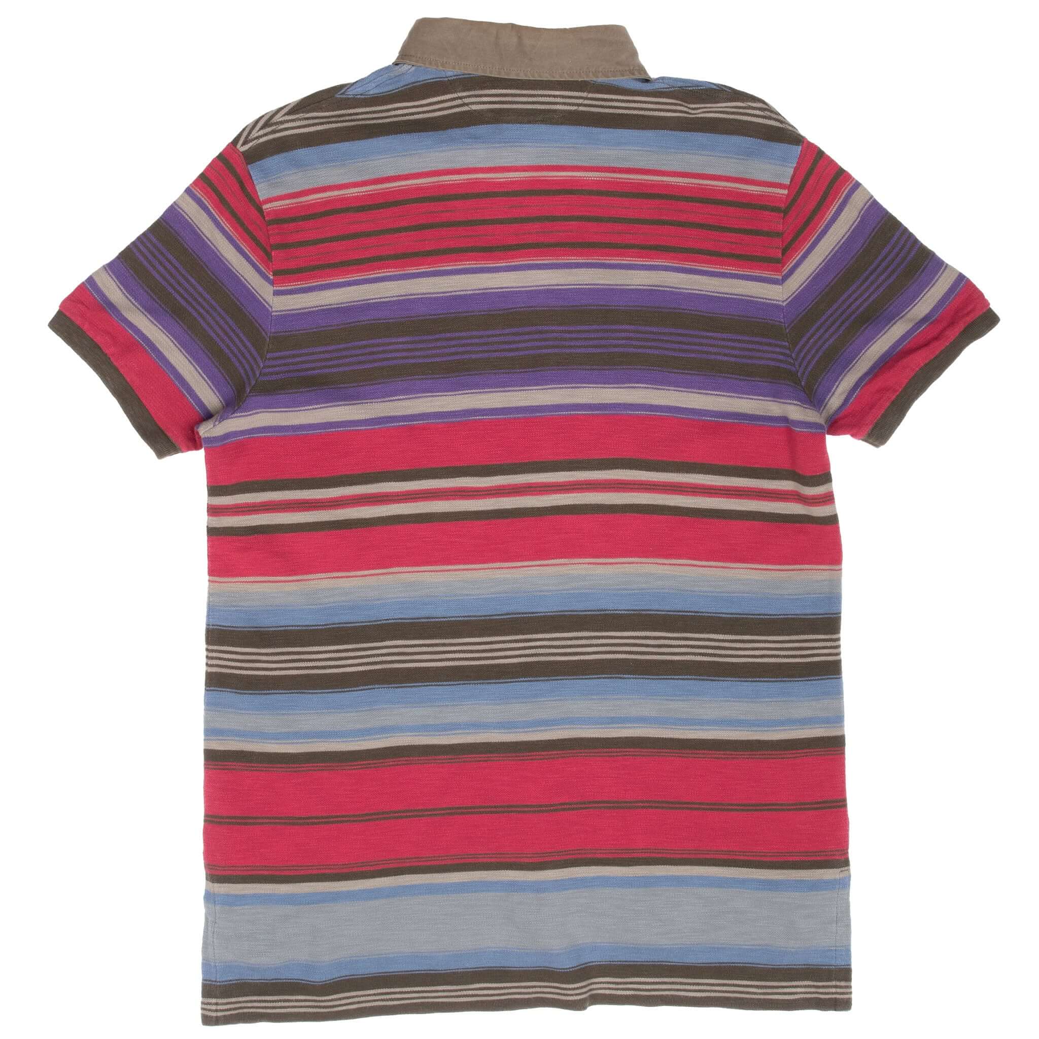 Vintage Ralph Lauren Striped Polo Shirt 1990S Size Large