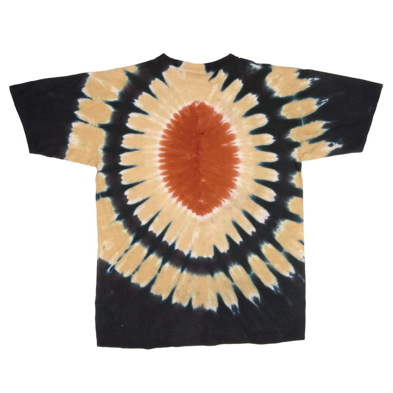 Vintage Tie Dye NFL New Orleans Saints Liquid Blue Tee Shirt 1990S Size Large