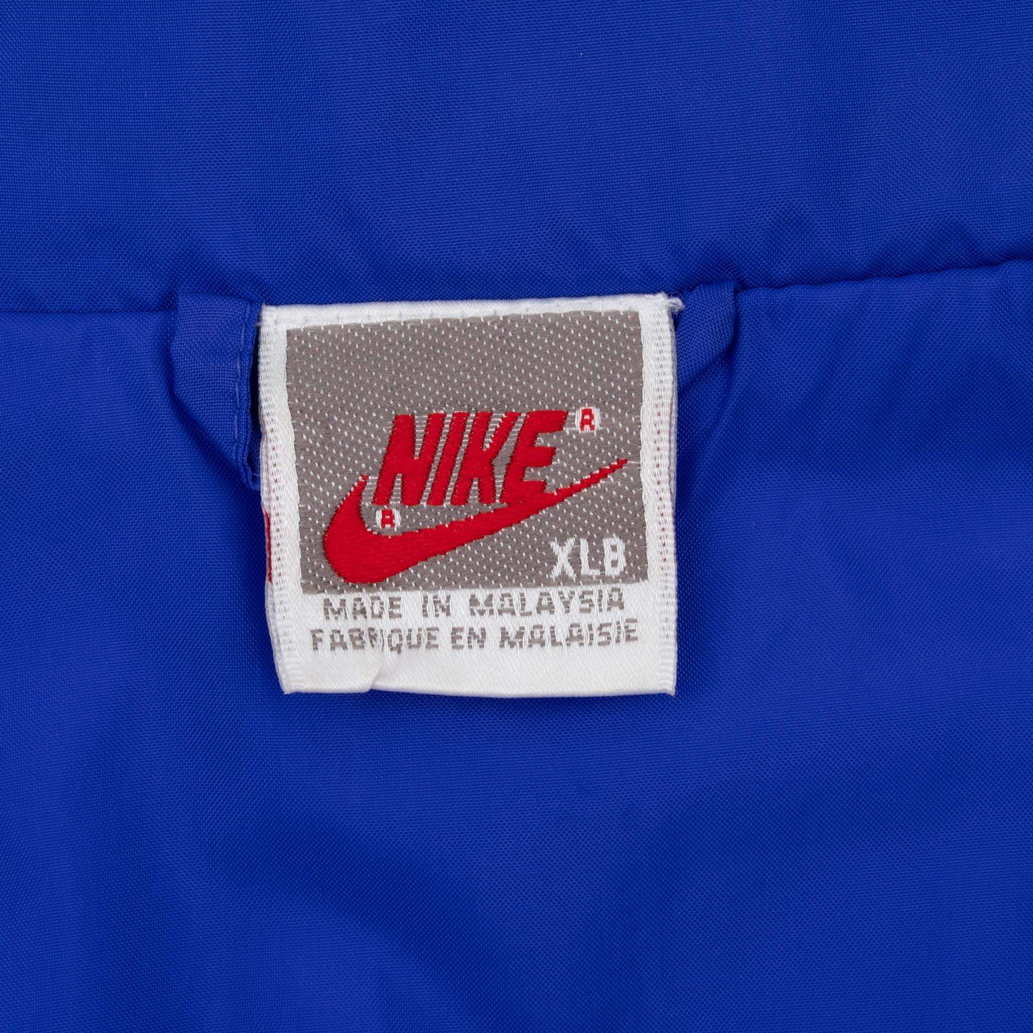 Vintage Nike Swoosh Neon And Black Windbreaker Jacket Late 1980S Size XL Big