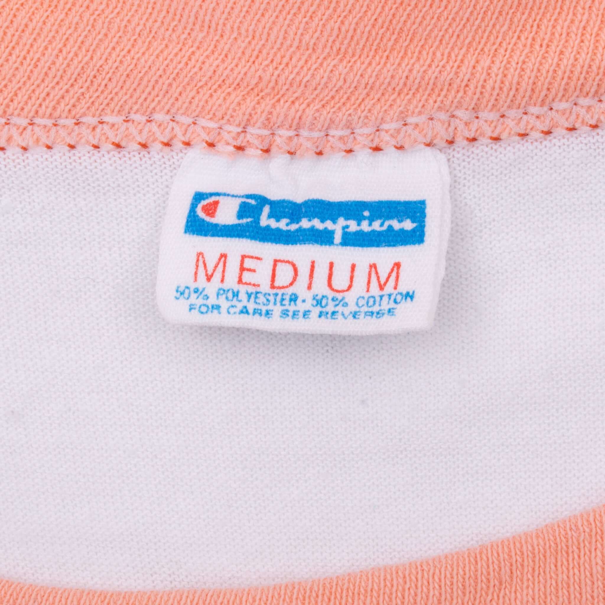 Vintage Nfl Miami Dolphins Champion Tee Shirt 1970S Size Small Made In Usa With Single Stitch Sleeves