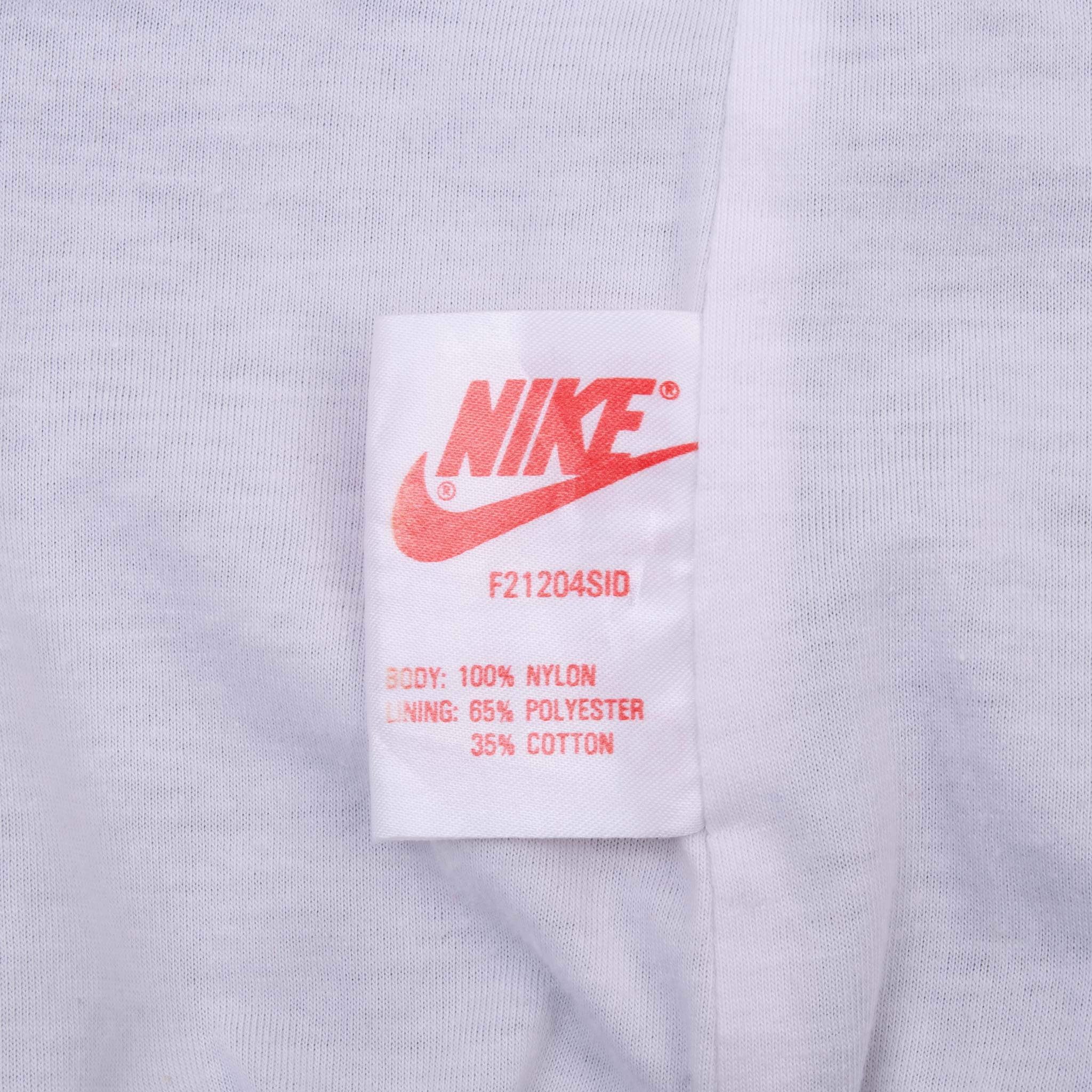 Vintage Nike Swoosh Neon And Black Windbreaker Jacket Late 1980S Size XL Big