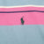 Vintage Ralph Lauren Pink & Blue Striped Polo Shirt 1990S Size Large Made In Usa